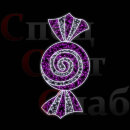 Светодиодная консоль "Конфетка" бело-фиолетовая